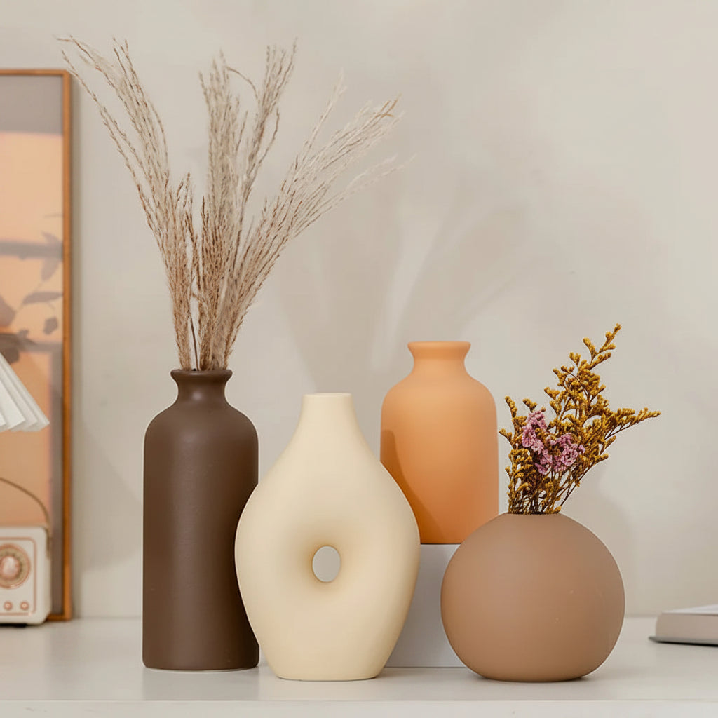 Nordic White Ceramic Decorative Vase