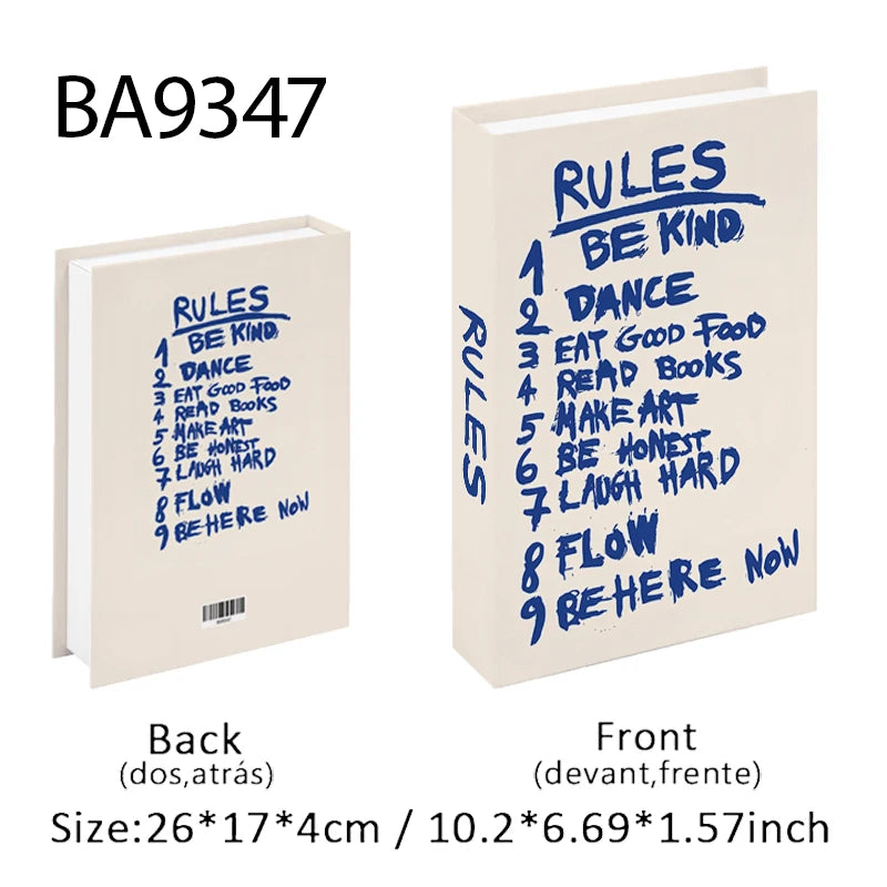 Decorative Book Storage Box – Abstract Design