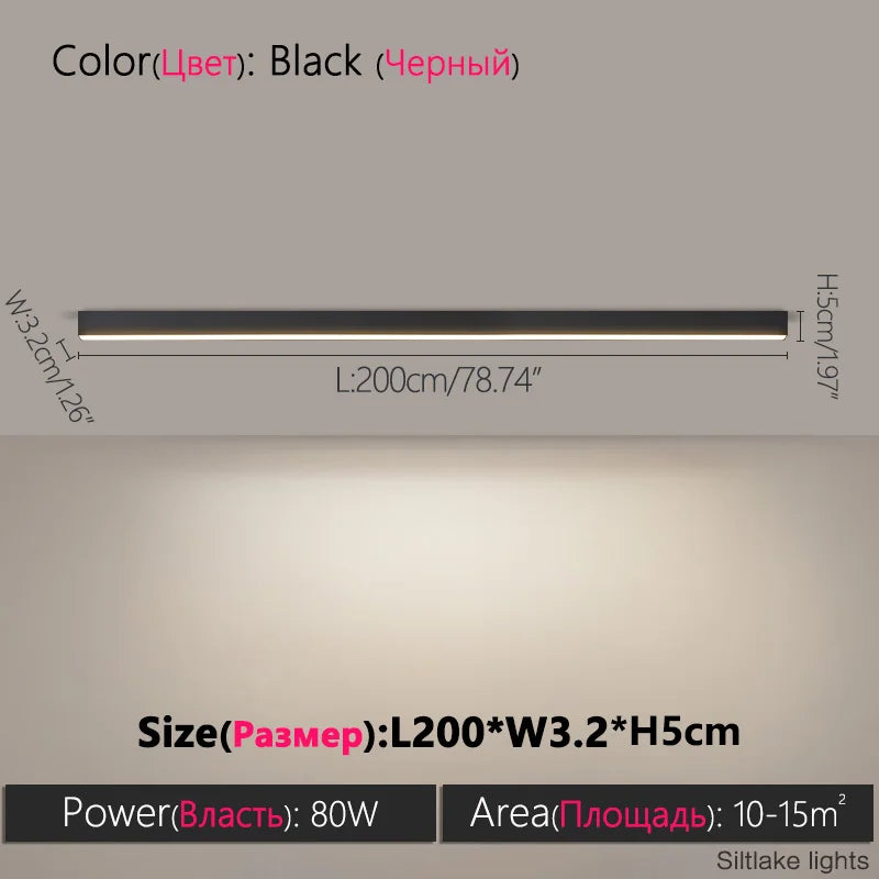 Nordic LED Strip Ceiling Light