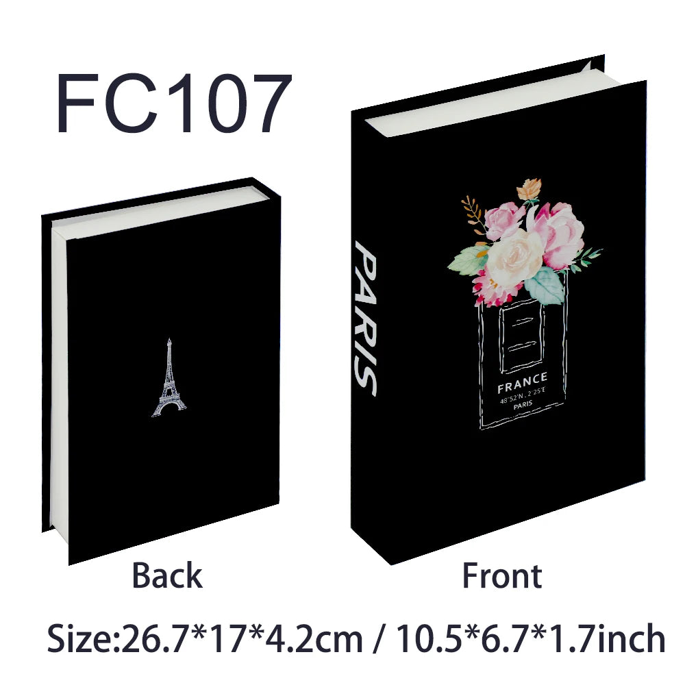 Decorative Book Box with Magnetic Closure