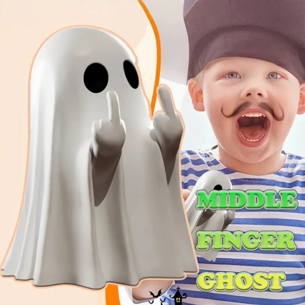 Ghost Resin Statue – Spooky Halloween Shelf & Table Décor