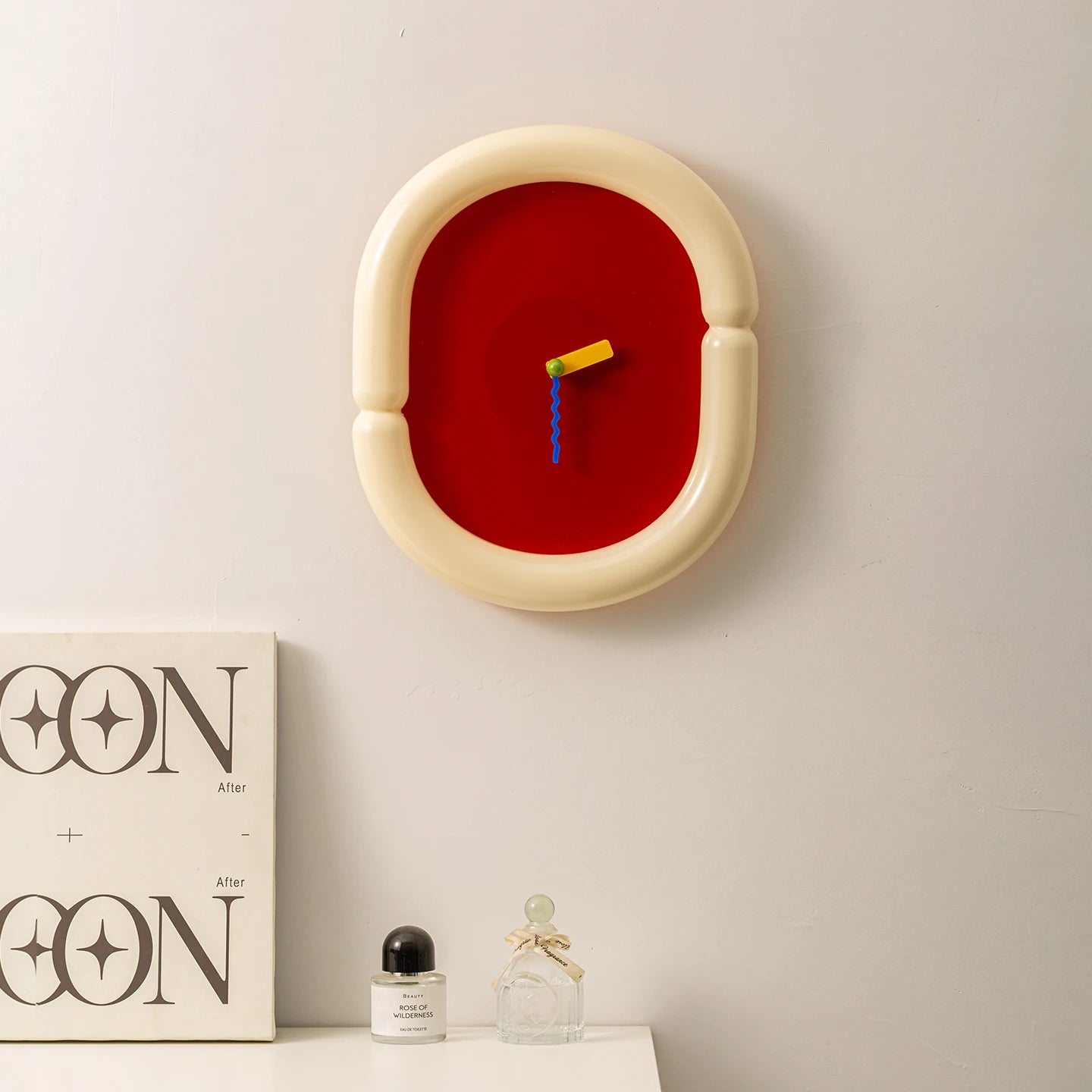 Oval Acrylic Wall Clock – Nordic Style