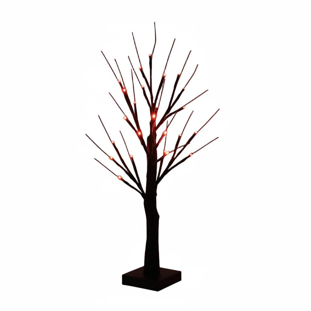 Gothic Black Willow Tree LED Night Light