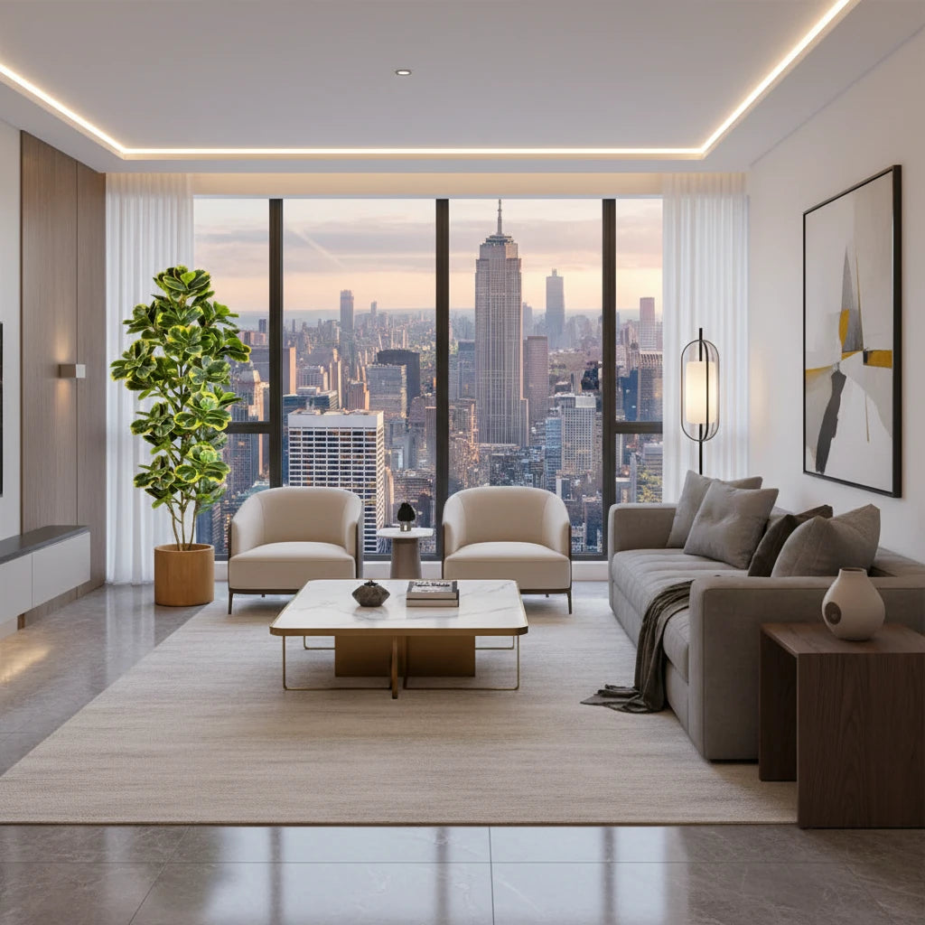 Faux Ficus & Banyan Branch Tree