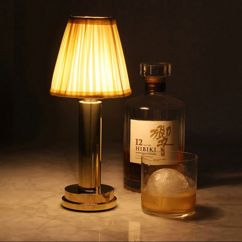 Modern Iron LED Desk Lamp – USB Rechargeable