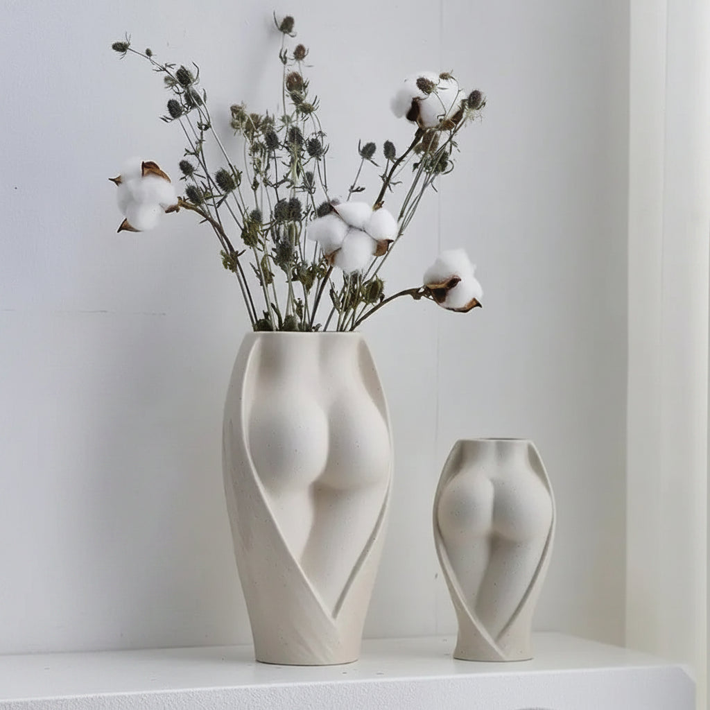 Body Figure Ceramic Tabletop Vase