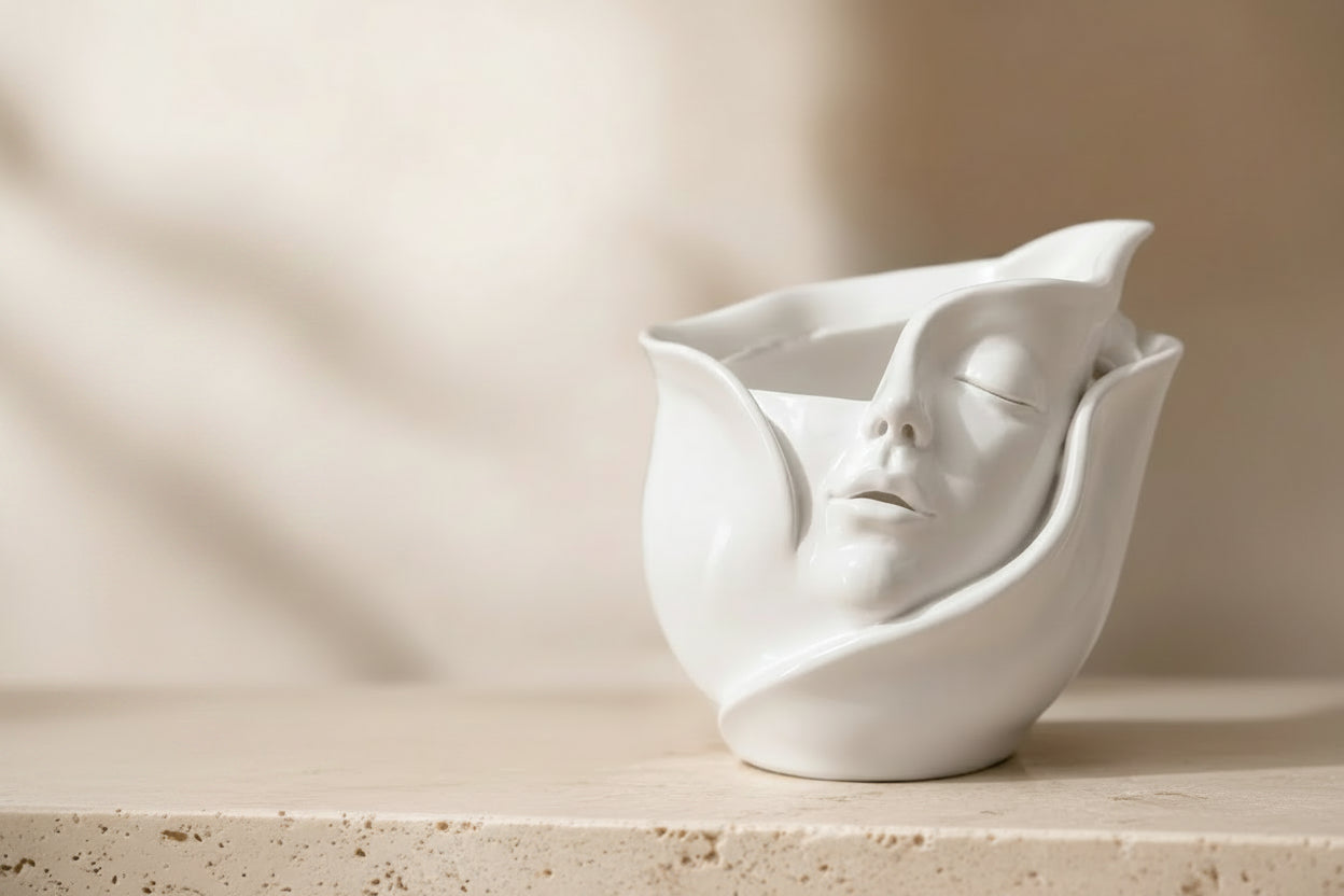 Resin Face Planter & Succulent Pot