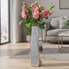 Luxury Silver Mirrored Floor Vase