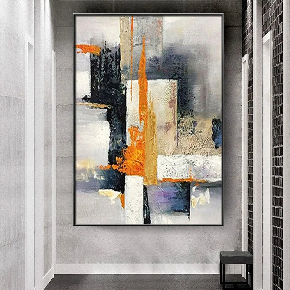 Hand-Painted Abstract Oil Painting on Canvas