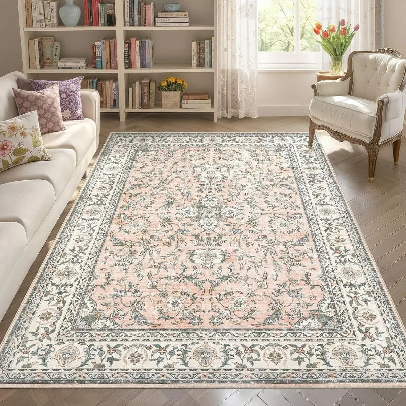 Vintage Print Non-Slip Area Rug