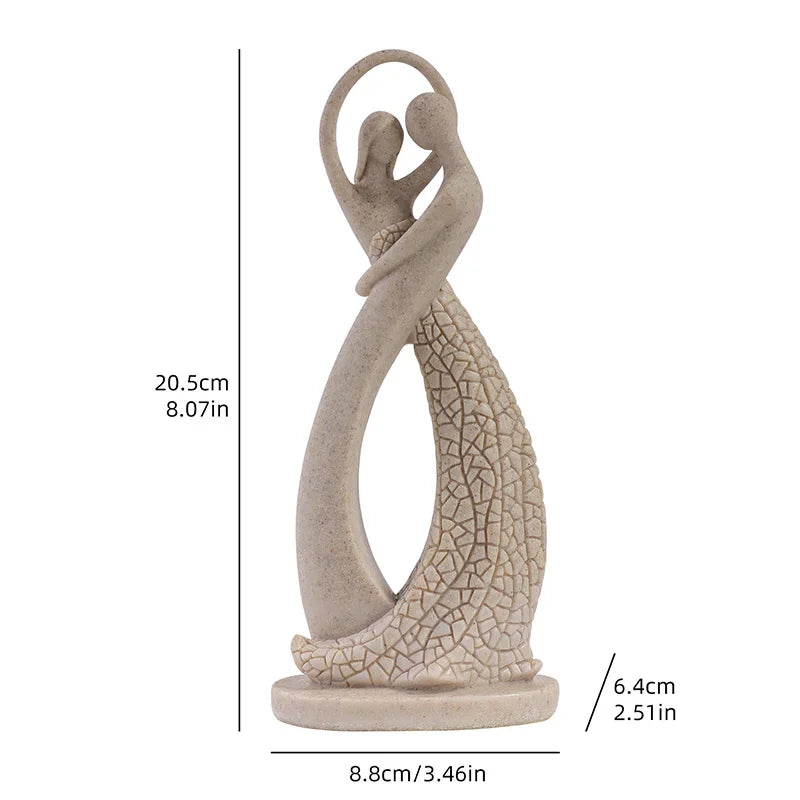 Abstract Lovers Resin Figurine