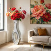 Luxury Silver Mirrored Floor Vase