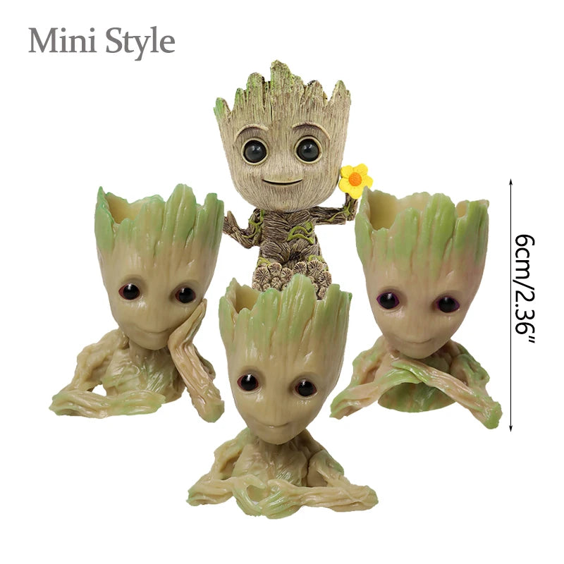 Groot Tree Figure Planter Vase | Desk Organiser & Pen Holder