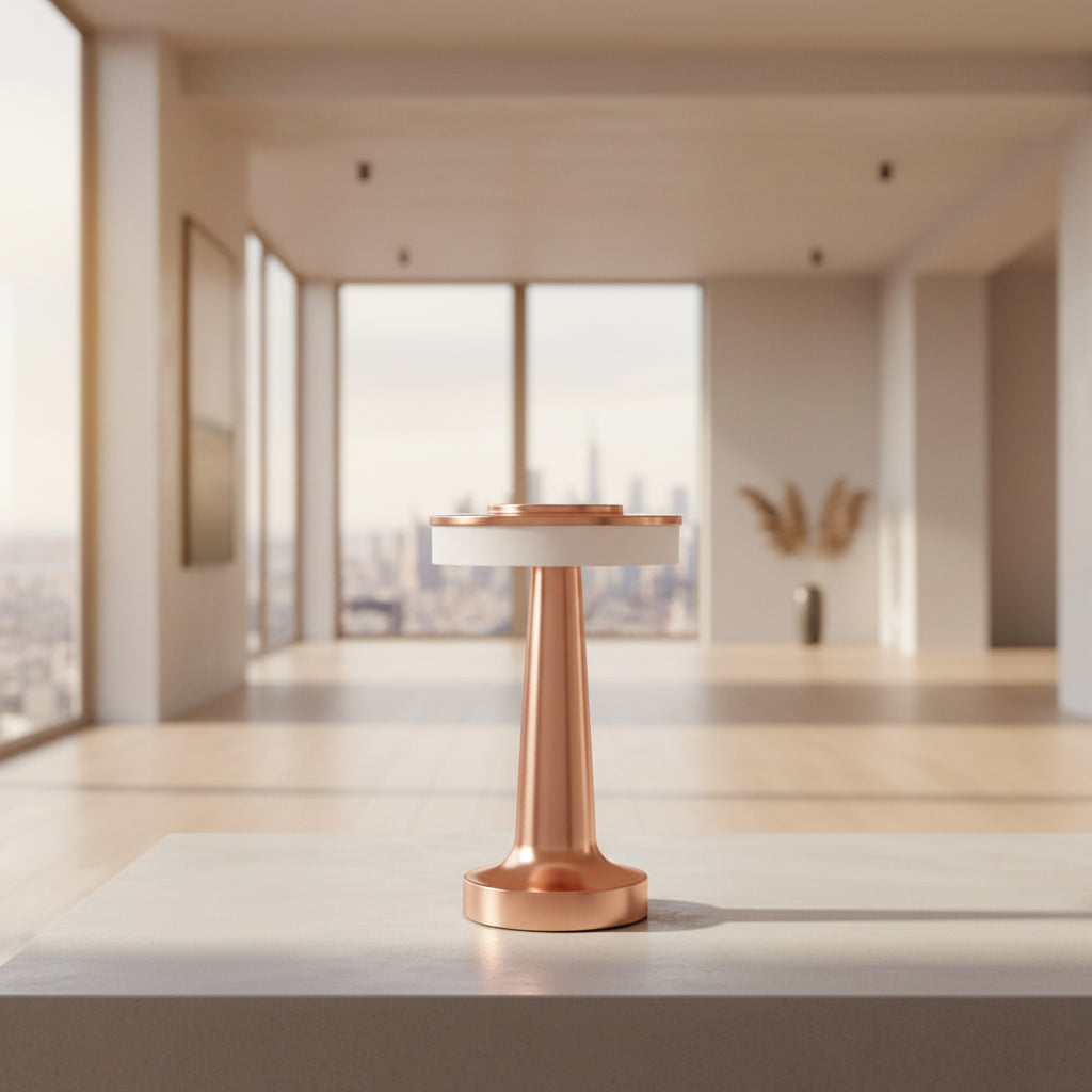 UFO LED Table Lamp – Rechargeable Metal Touch Light for Bar & Bedroom