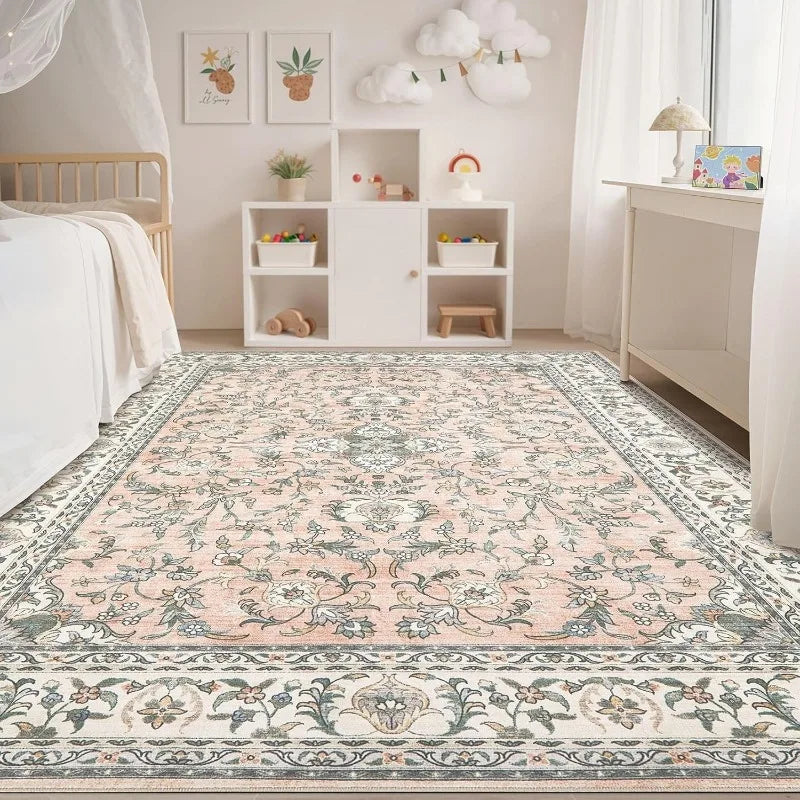 Vintage Print Non-Slip Area Rug
