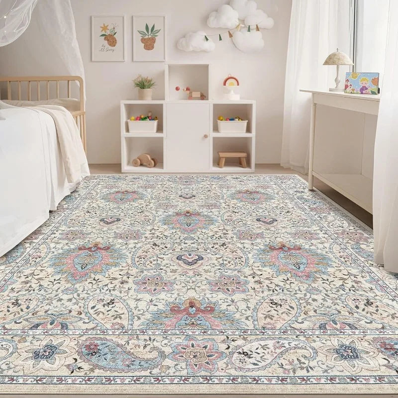 Vintage Print Non-Slip Area Rug