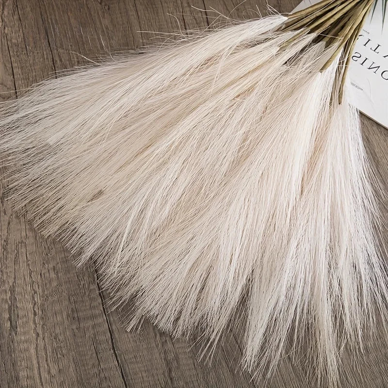 Faux Pampas Grass Stems | Boho Vase Filler Decor