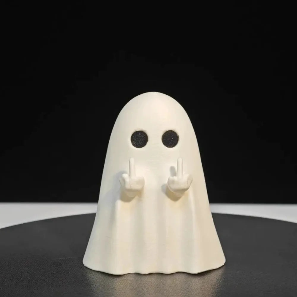 Ghost Resin Statue – Spooky Halloween Shelf & Table Décor