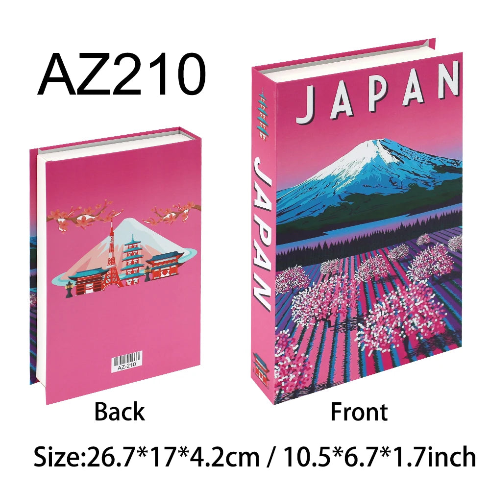 Decorative Book Box with Magnetic Closure