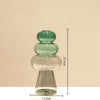 Double-Layer Colored Glass Vase