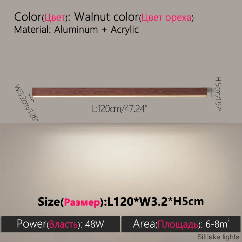 Nordic LED Strip Ceiling Light