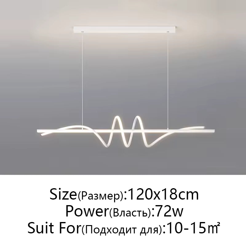 Modern Aluminum Flush Mount LED Chandelier