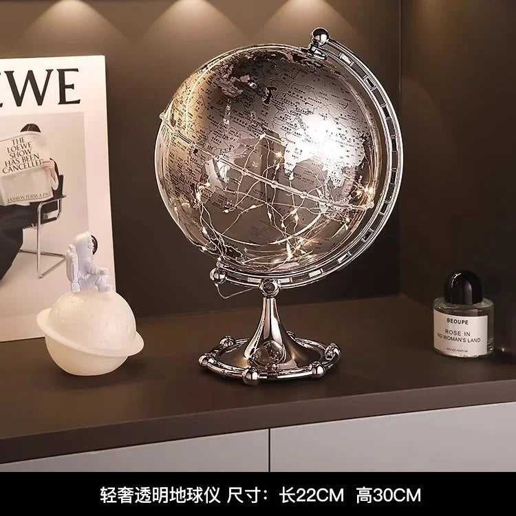 Globe Ornament with Sailboat Accent