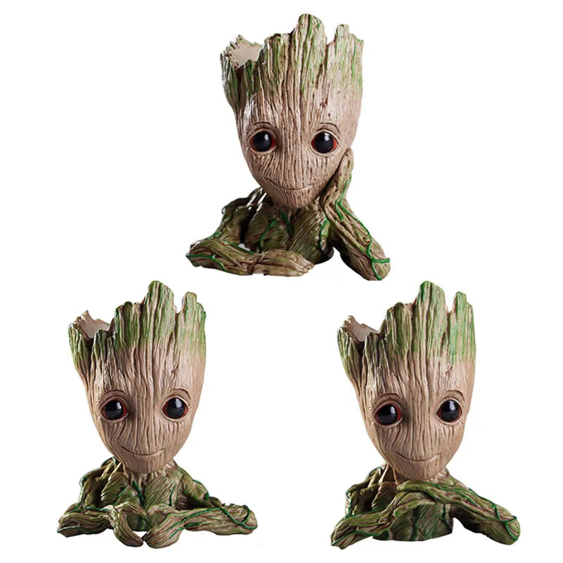 Groot Tree Figure Planter Vase | Desk Organiser & Pen Holder