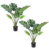 Artificial Monstera Plant with Decorative Pot