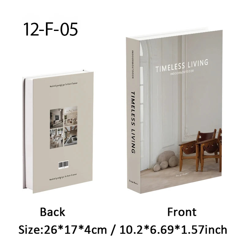 Decorative Book Storage Box – Abstract Design