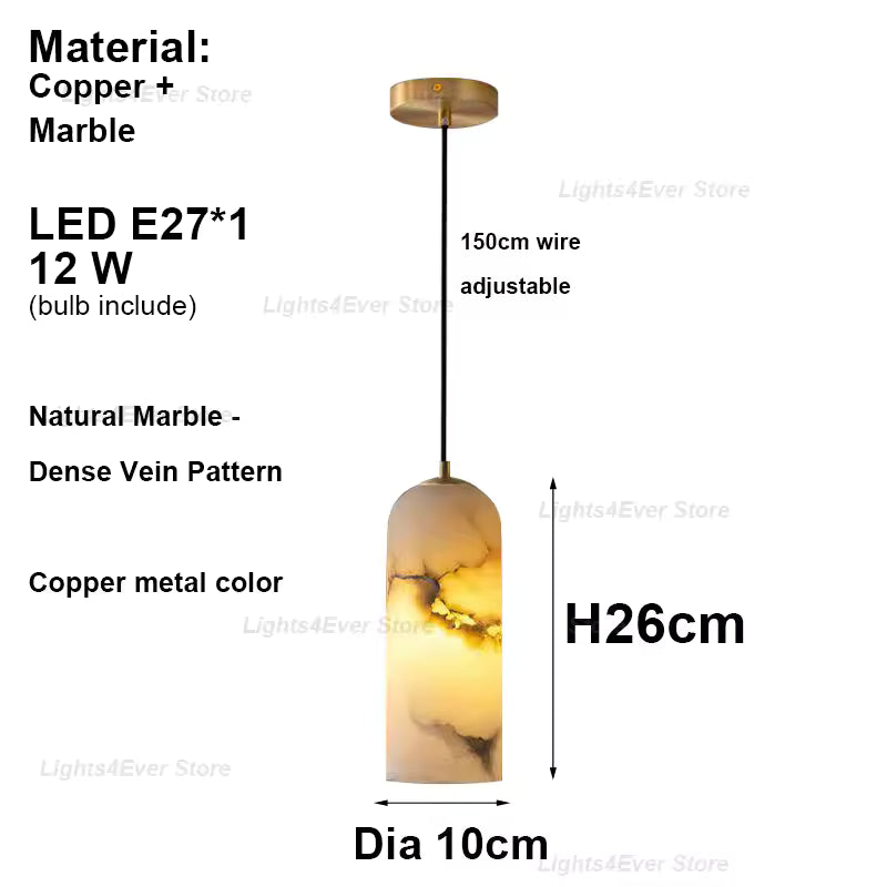 Luxury Marble-Style Wall Sconce