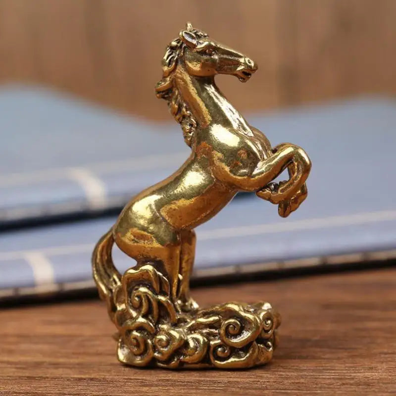 Brass Horse Figurine Sculpture