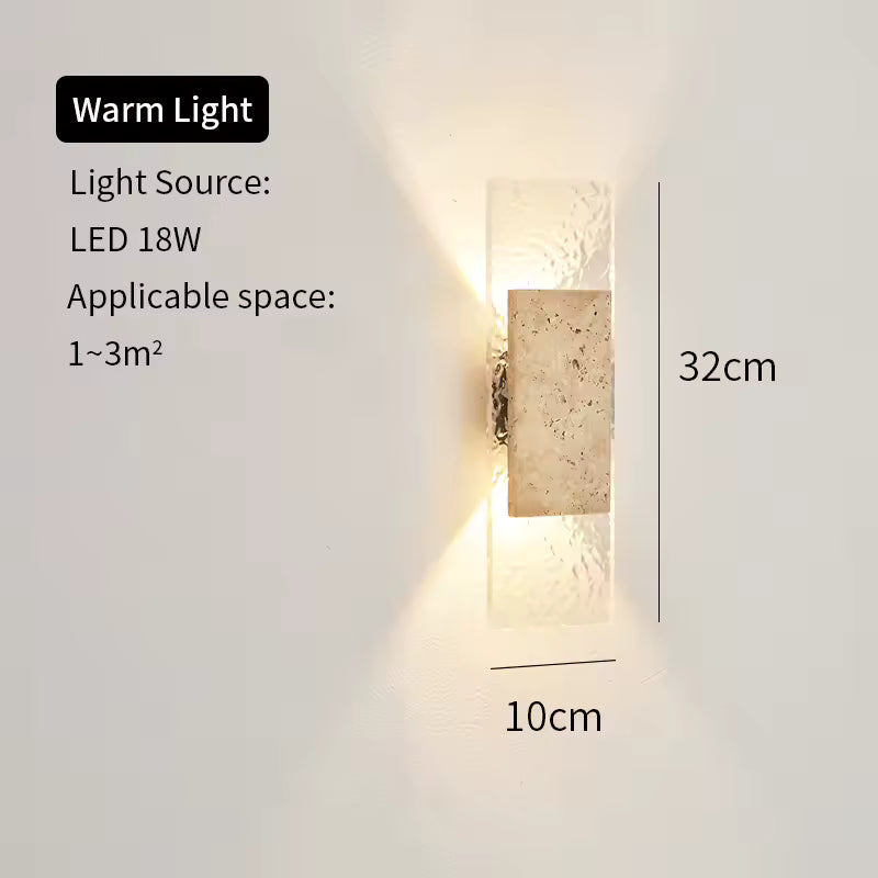 LED Stone Strip Wall Sconce
