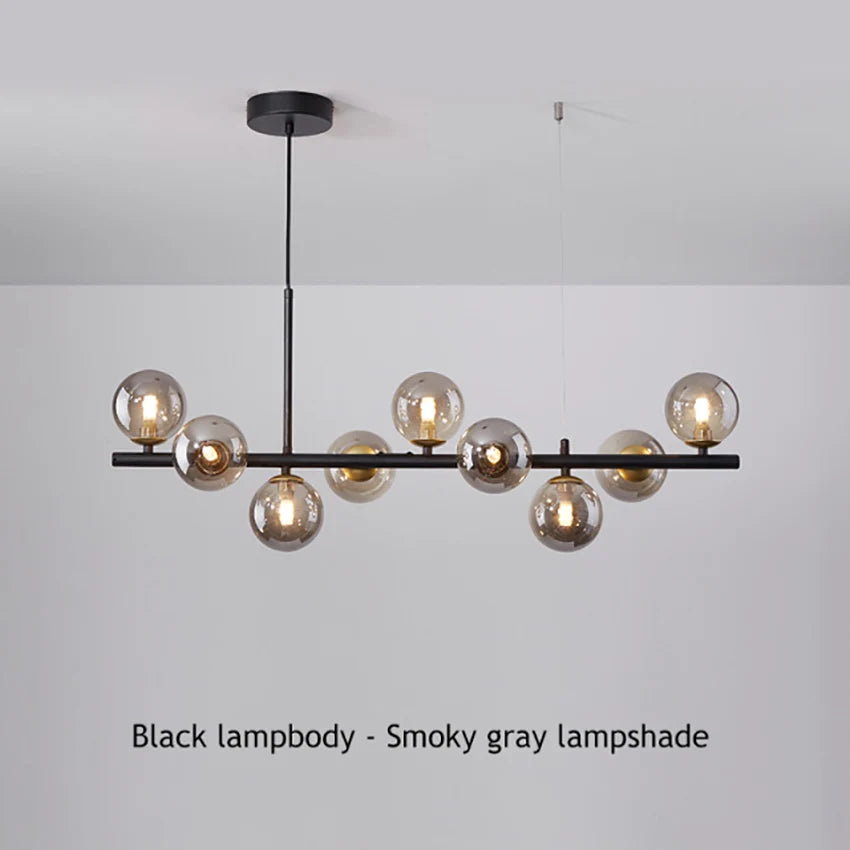 Modern Glass Ball Chandelier
