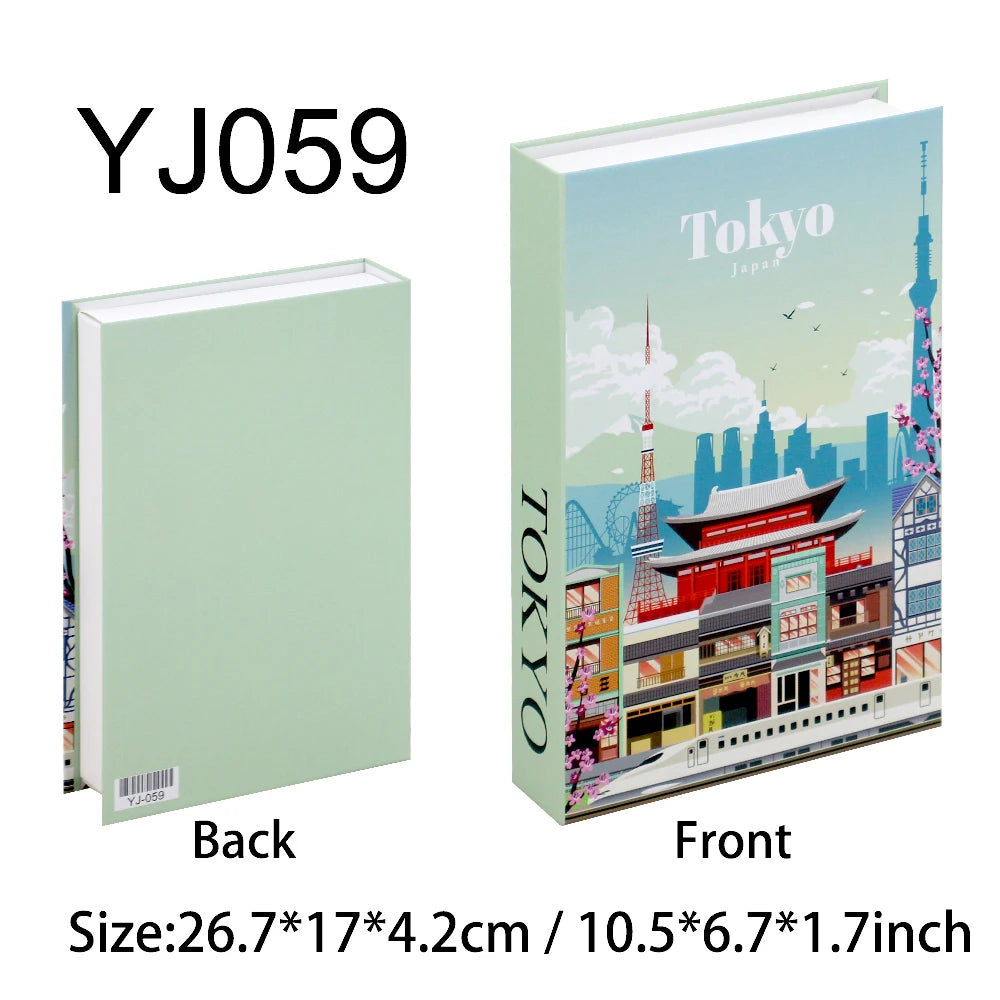 Decorative Book Box with Magnetic Closure