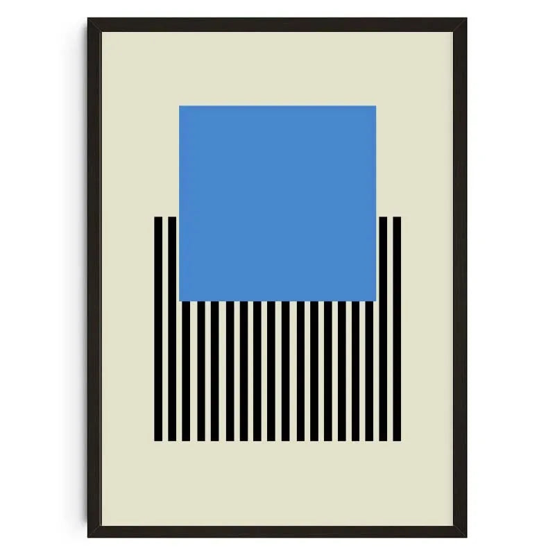 Mid-Century Modern Bauhaus Abstract Geometric Wall Art