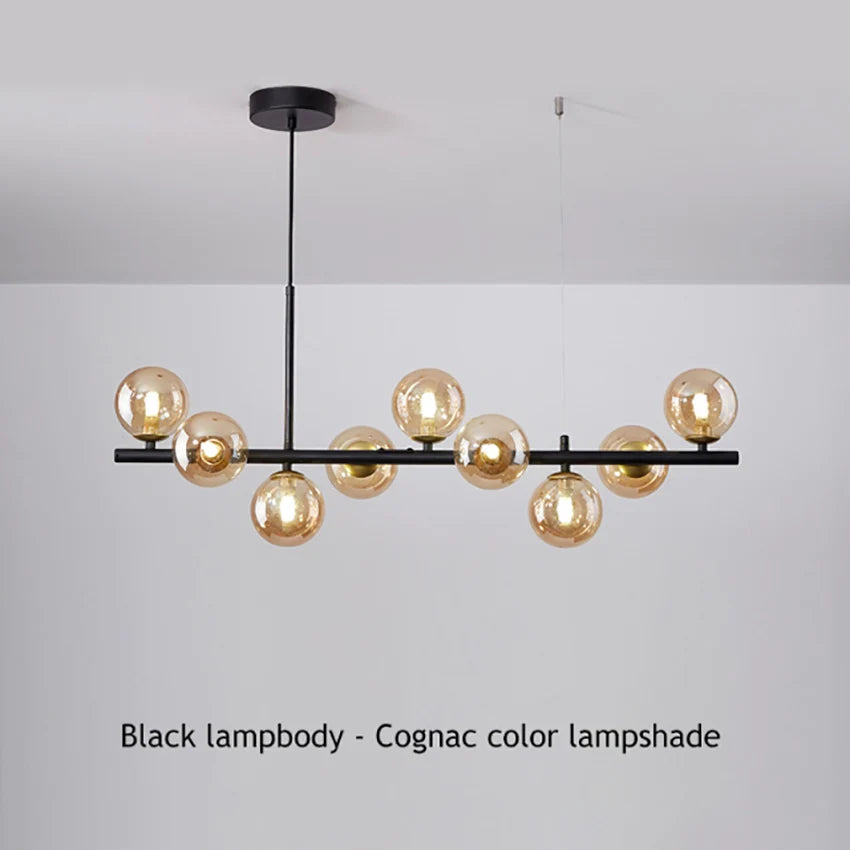 Modern Glass Ball Chandelier