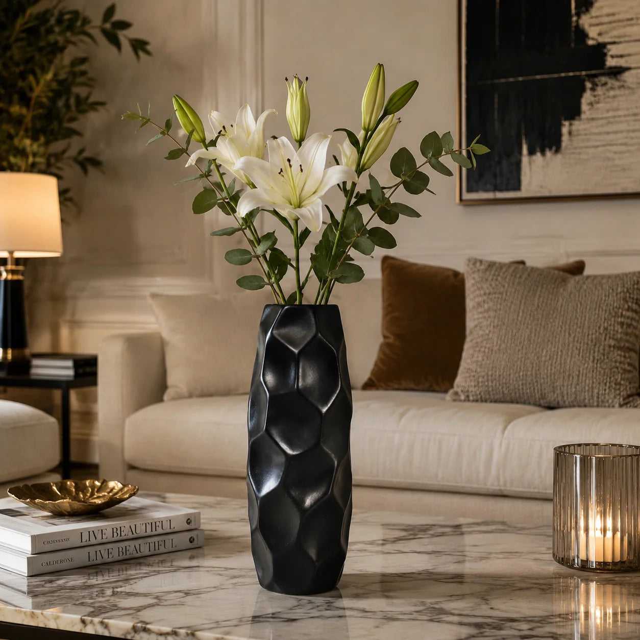 Abstract Sculptural Resin Vase
