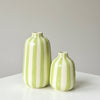 Striped Ceramic Vase Set (2 Pieces)