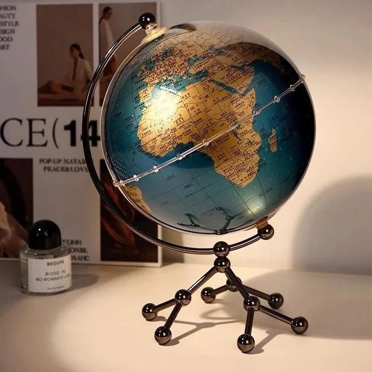 Globe Ornament with Sailboat Accent
