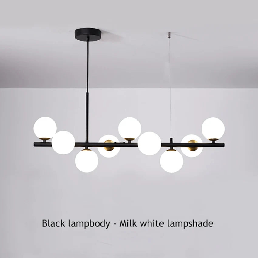 Modern Glass Ball Chandelier