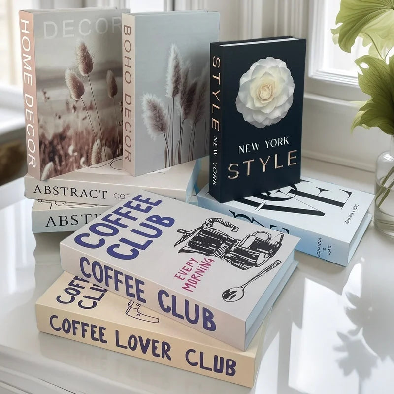 Decorative Book Storage Box – Abstract Design