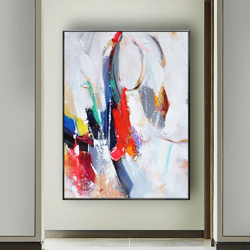 Hand-Painted Abstract Oil Painting on Canvas