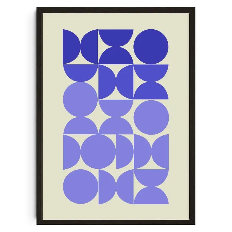 Mid-Century Modern Bauhaus Abstract Geometric Wall Art