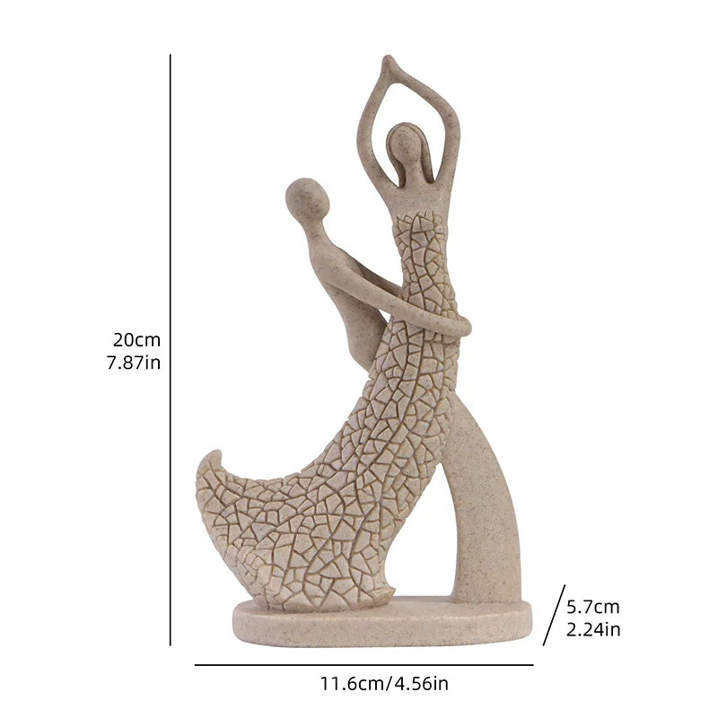 Abstract Lovers Resin Figurine