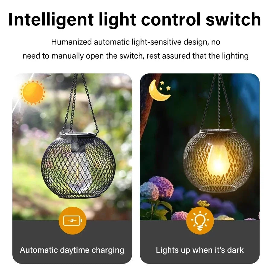 Solar Hanging Lantern | IP65 Waterproof Outdoor Garden Light