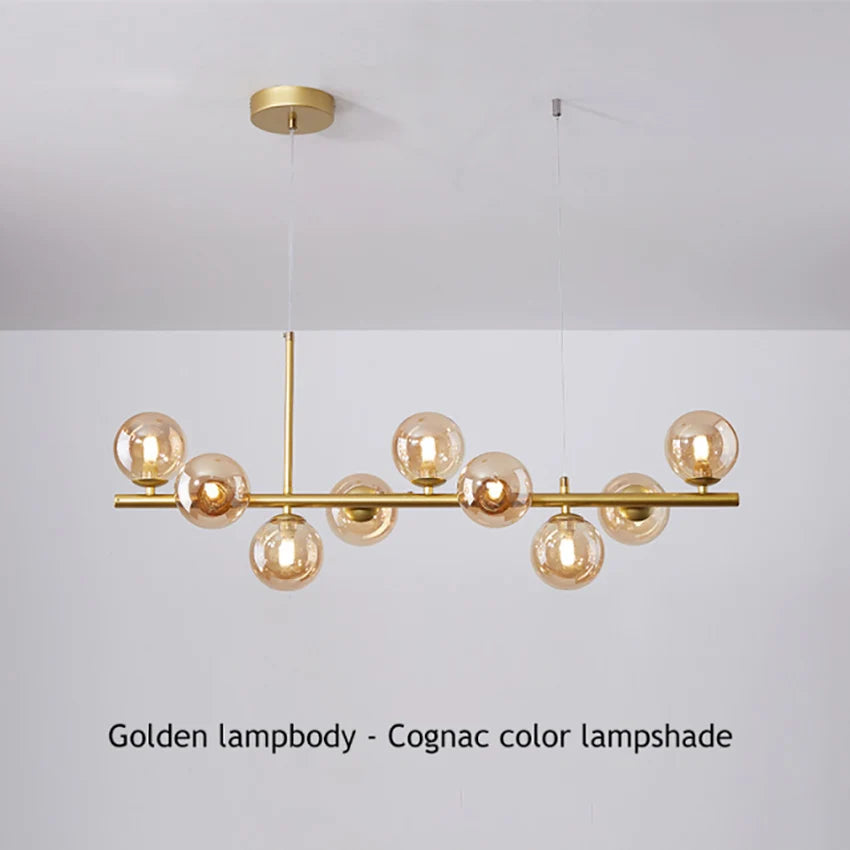 Modern Glass Ball Chandelier