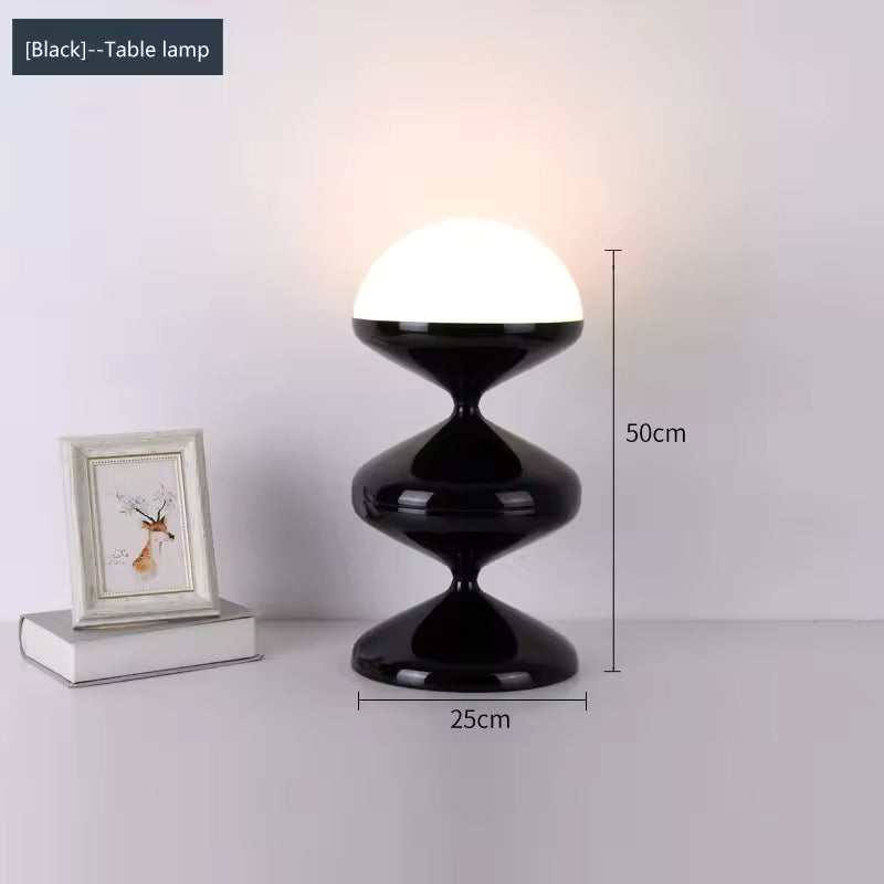 Art Deco Gourd Floor Lamp with Iron Shade