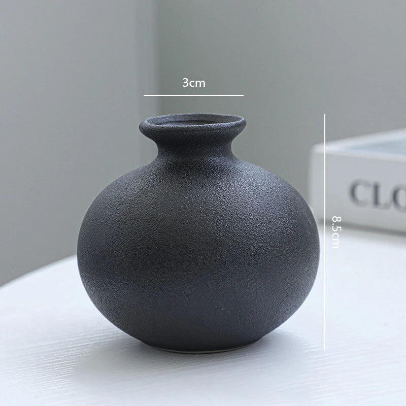 Matte Ceramic Vase Set (5 Pieces)