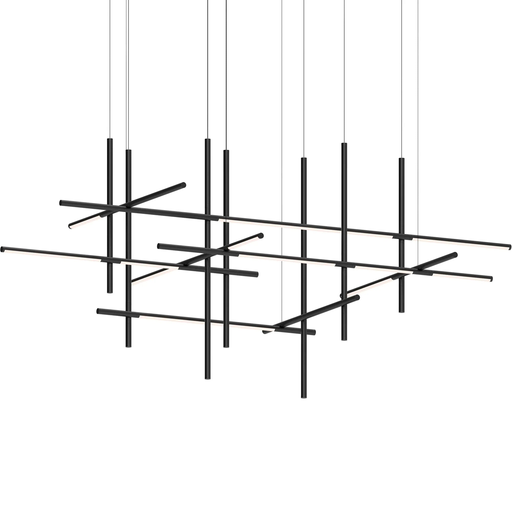 Modern Multi-Head LED Chandelier with Alloy Frame